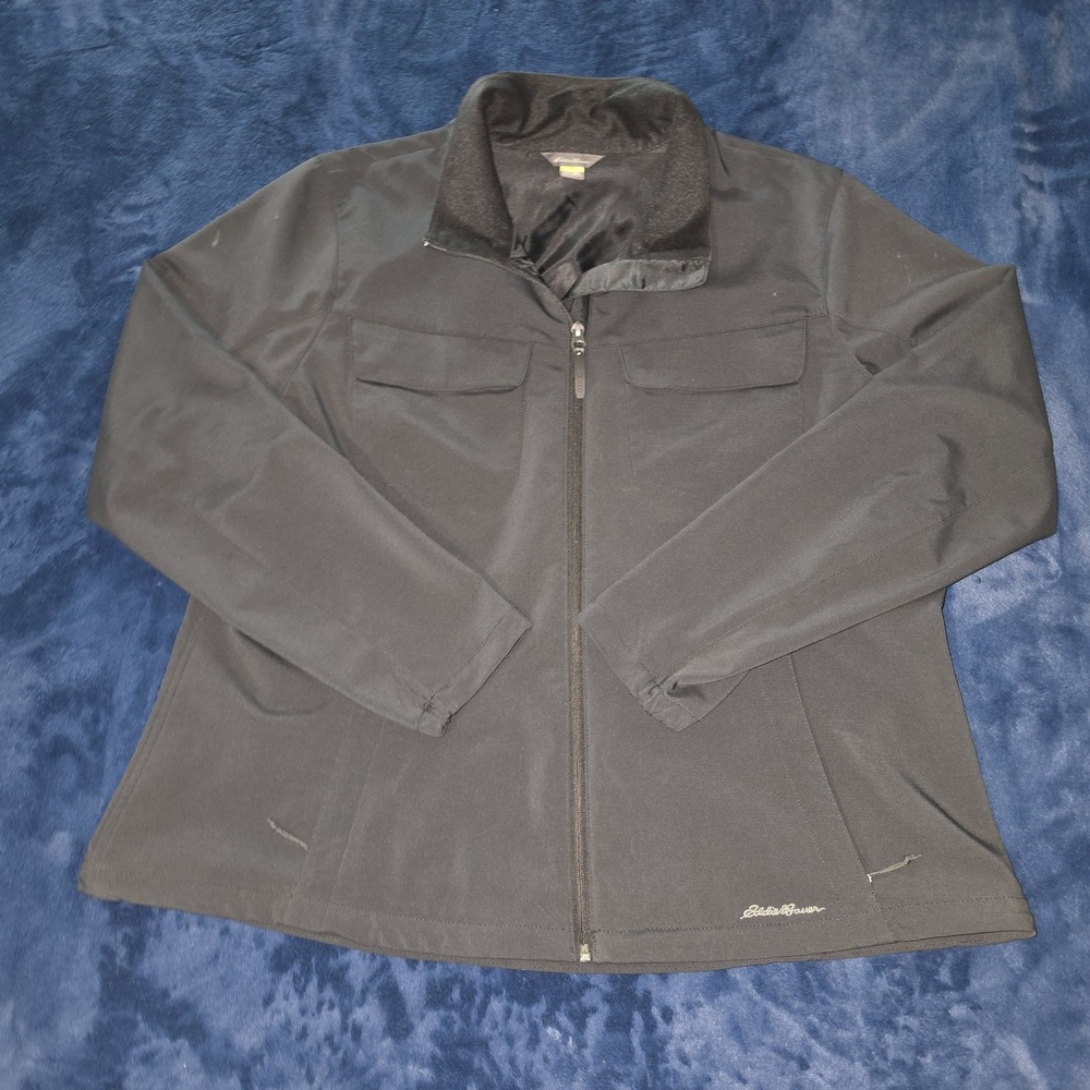 Eddie Bauer Full Zip Jacket Dark Gray‎ Mens Large